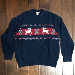 Rockers Reindeer Winter Christmas Holiday Sweater